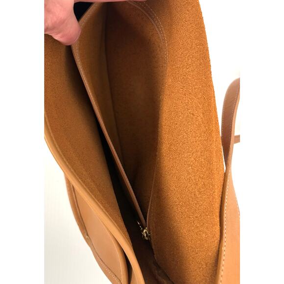 Vintage Coach City Bag 9790 Tan Leather Crossbody Purse USA Era Flawed READ - Picture 9 of 11